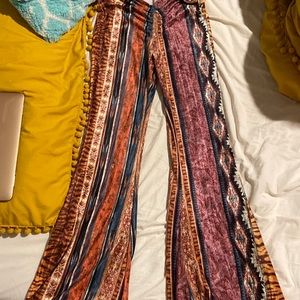 UO boho flare pants